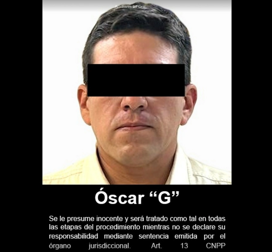 Óscar Enrique González es señalado por presuntamente irrumpir en el domicilio de su ex pareja sentimental, a quien roció con gasolina y le prendió fuego, en 2018. Imagen cortesía de la FGR