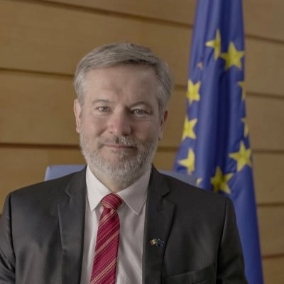 El embajador europeo en  México, Gautier Mignot en imagen tomada de su  cuenta de Twitter