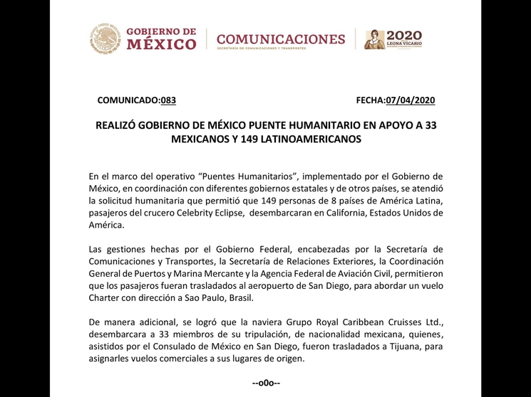 Imagen tomada de @SCT_mx