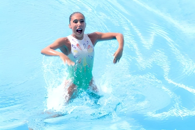 La mexicana Joana Jiménez se quedó con la medalla de plata en la prueba de solo técnico, la primera presea para México en la natación artística de los Juegos Centroamericanos y del Caribe San Salvador 2023. Foto de archivo @conade