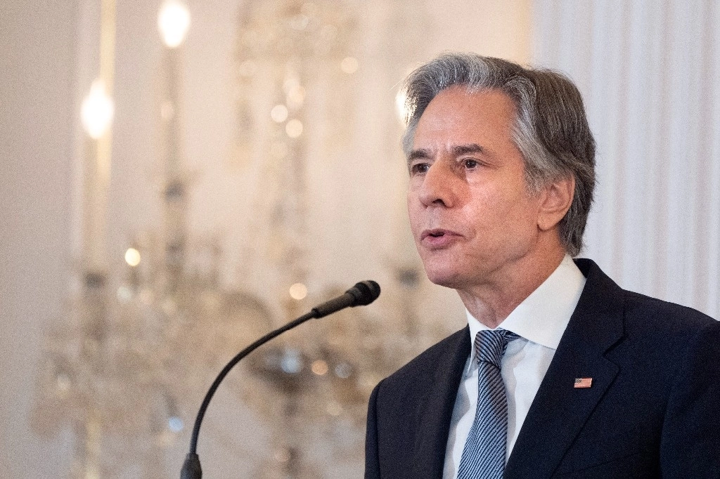 El Secretario de Estado Antony Blinken habla durante una ceremonia para el Informe sobre la Trata de Personas, el 24 de junio de 2024, en el Departamento de Estado en Washington. Foto Ap