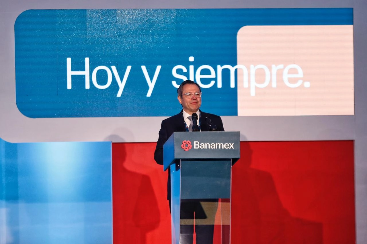 El director general de Banamex, Manuel Romo, durante la plenaria de Banamex, en la Ciudad de México, el 6 de marzo de 2025. Foto 