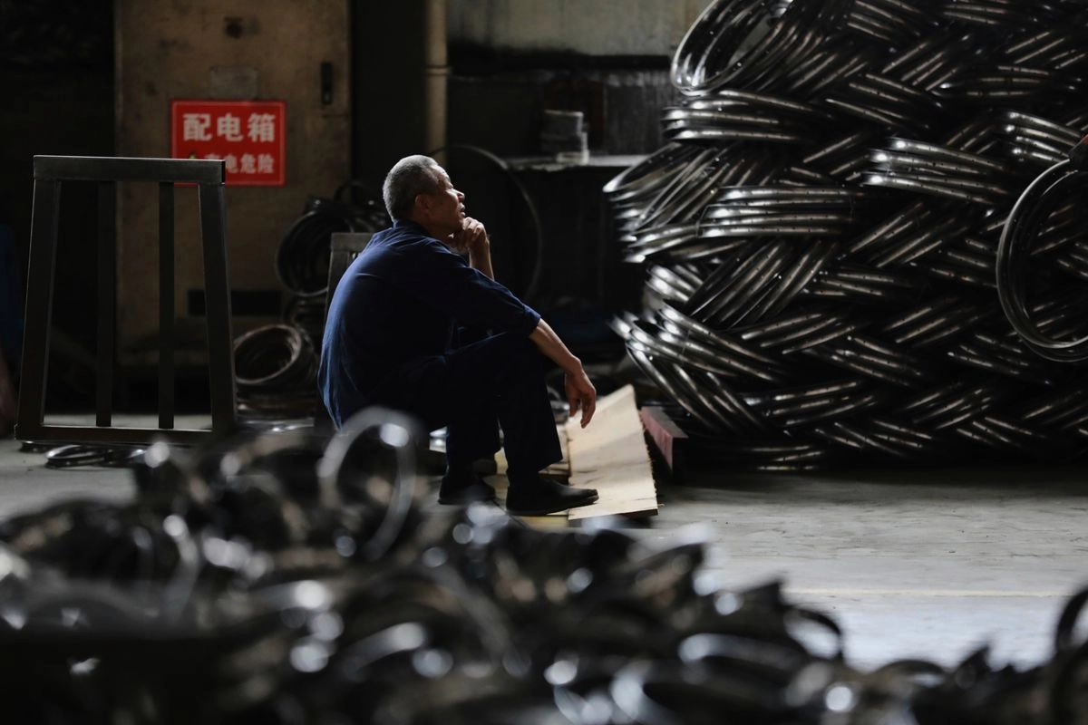 La cuota será de 0.65 dólares por kilogramo para las importaciones de China, de 0.05 dólares por kilogramo para las de la empresa Yuan Long Stainless de Taiwán y de 0.61 dólares por kilo para las de la firma Hoka Elements, del mismo país. Imagen del 11 de abril de 2025. Foto Chinatopix vía 