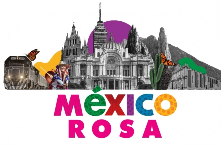 “México en Rosa” se encuentra dentro del pabellón académico del Abierto Mexicano de Diseño que se realiza en el Museo Franz Mayer. Foto Cortesía Ibero