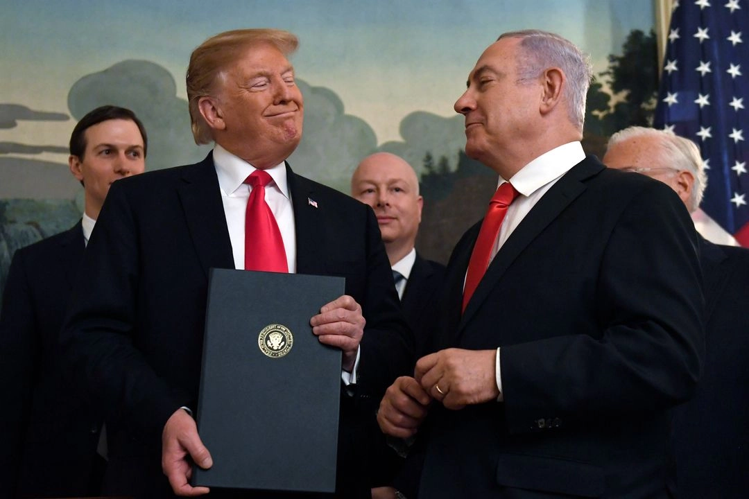Donald Trump y Benjamin Netanyahu, el 25 de marzo de 2019 en la Casa Blanca.