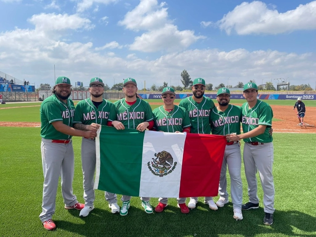 México lleva paso perfecto en el torneo de beisbol de los Juegos Panamericanos de Santiago 2023. Foto Tomada de X  @CONADE