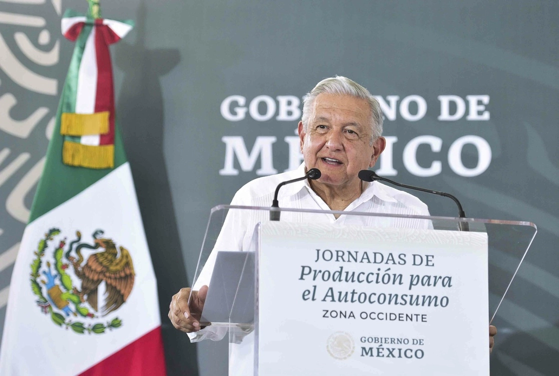 El presidente Andrés Manuel López Obrador encabezó en Zapotlanejo, Jalisco, las Jornadas de producción para el autoconsumo. Foto Presidencia