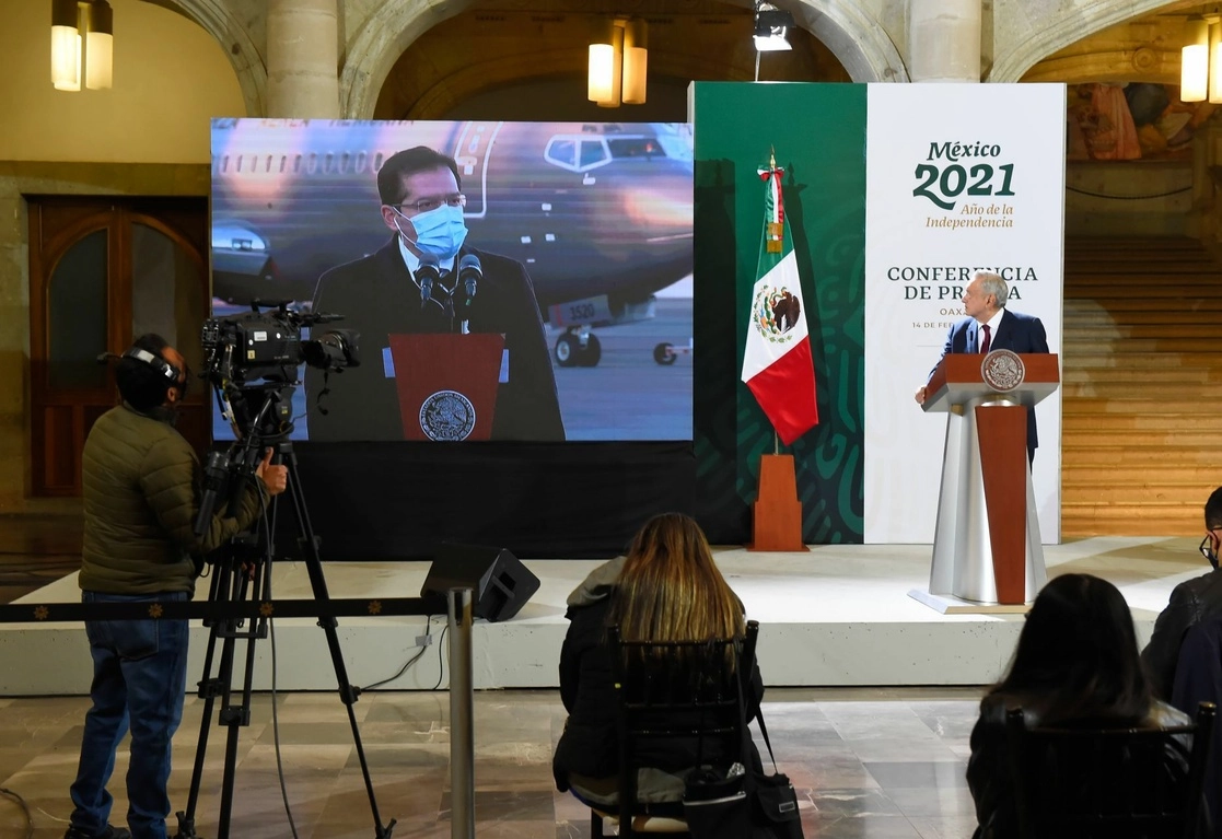 El presidente Andrés Manuel López Obrador habló sobre el proceso de vacunación que inició en México el pasado 23 de diciembre -desde el arribo de las primeras vacunas de Pfizer-. Foto Cuartoscuro