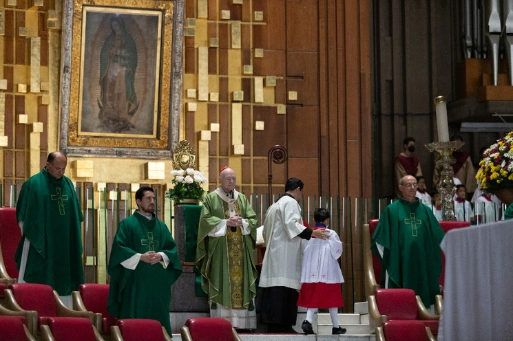 Misa en la Basílica de Guadalupe. Foto Pablo Ramos / Archivo