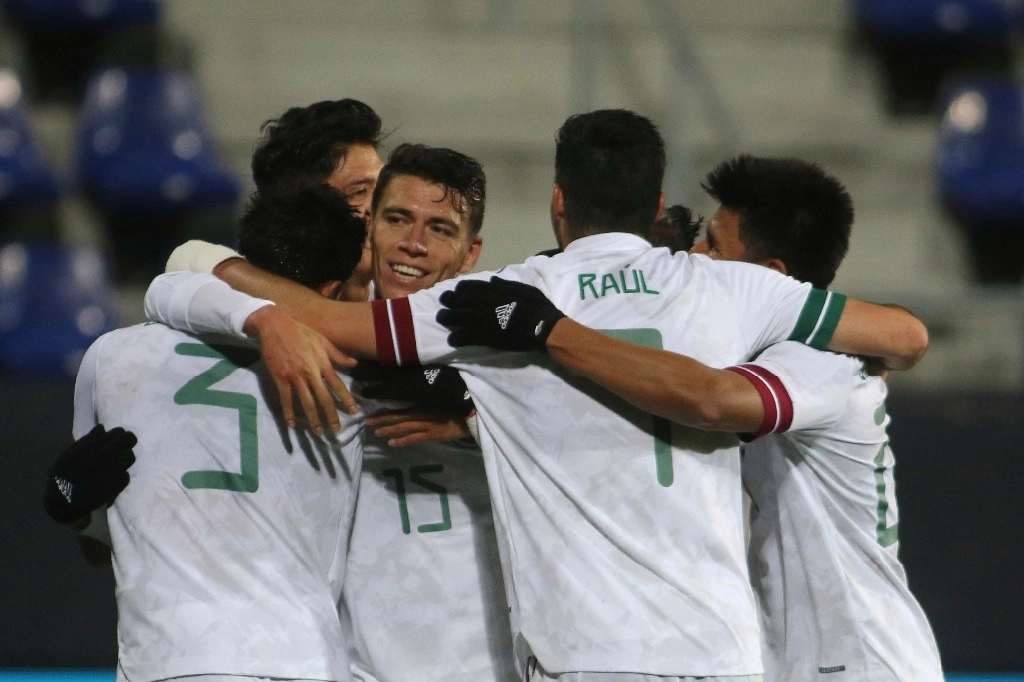 México venció a Corea del Sur 3-2 en un encuentro amistoso realizado en el estadio Wiener Neustadt en Austria. Foto Ap