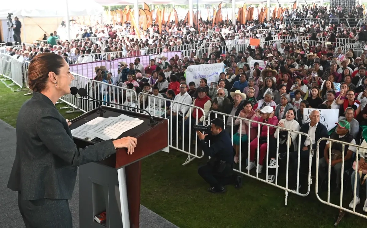 La mandataria cerró ayer en Morelia y Toluca la primera mitad de su gira de rendición de cuentas.