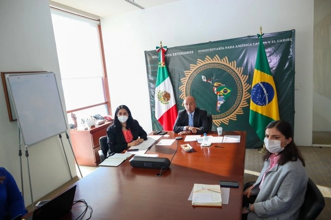 México y Brasil celebran la Reunión de la Subcomisión de Asuntos Políticos de la Comisión Binacional. Foto SRE