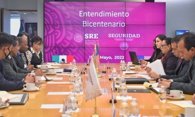En mayo pasado, autoridades de la SSPC recibieron a la delegación de EU para abordar Entendimiento Bicentenario. Foto SSPC / archivo
