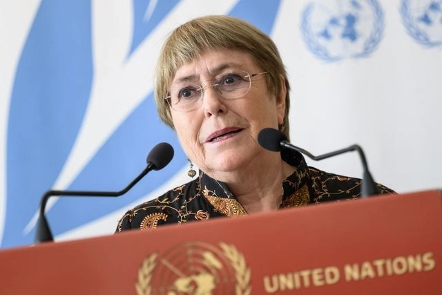 Michelle Bachelet concluirá su mandato en Derechos Humanos de la ONU el próximo 31 de agosto. Foto Afp