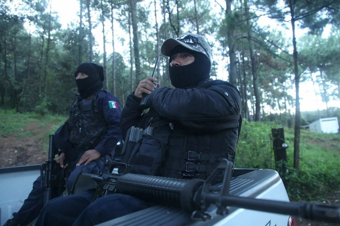 Elementos policiacos de Michoacán. Foto Cuartoscuro / Archivo