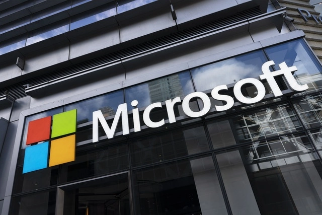 Logotipo de Microsoft en imagen de archivo. Foto Ap
