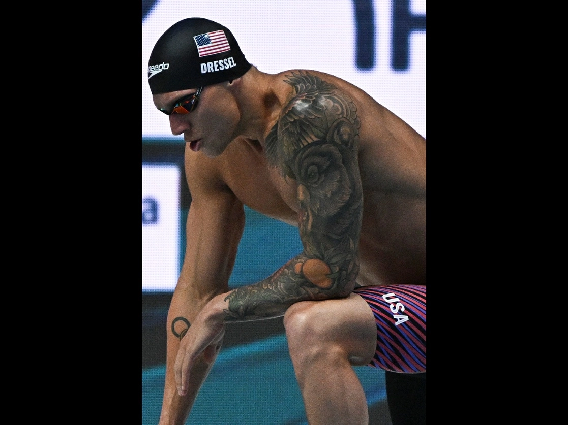 La Federación Estadunidense de Natación informó que el retiro de Caeleb Dressel se debió a que no estaba bien para seguir compitiendo, aunque declinó aclarar si era por un tema físico o mental. Foto Afp 