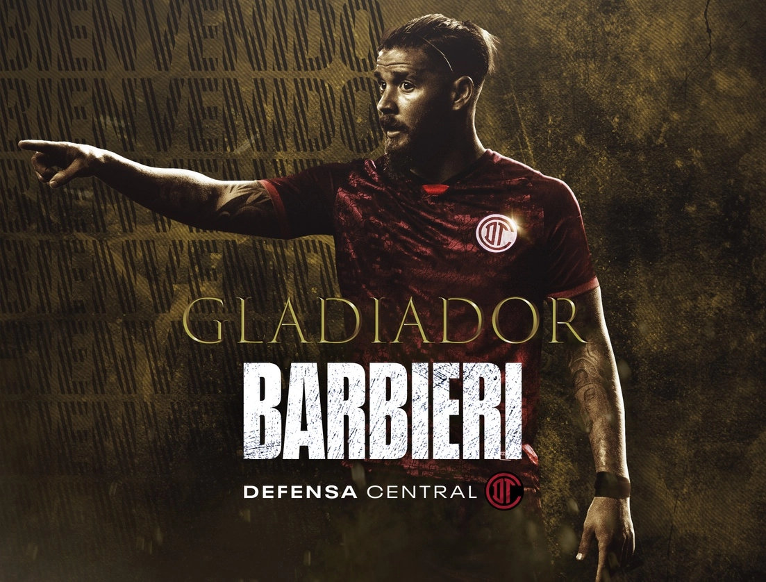 El argentino Miguel Barbieri llega a reforzar la defensa de ‘Los Diablos’. Foto Tomada del Twitter @TolucaFC