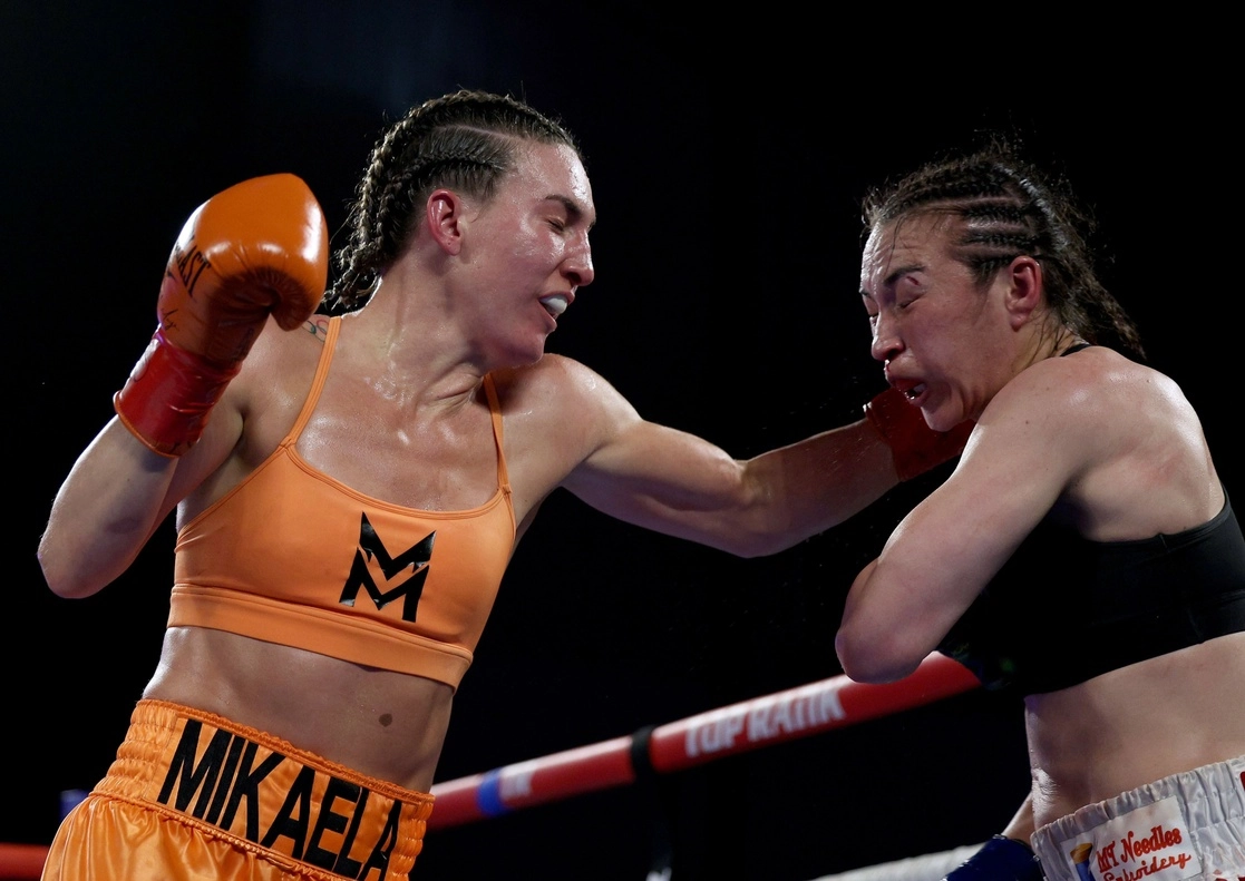 Mikaela Mayer encadena una racha de 17 victorias. Foto Afp.