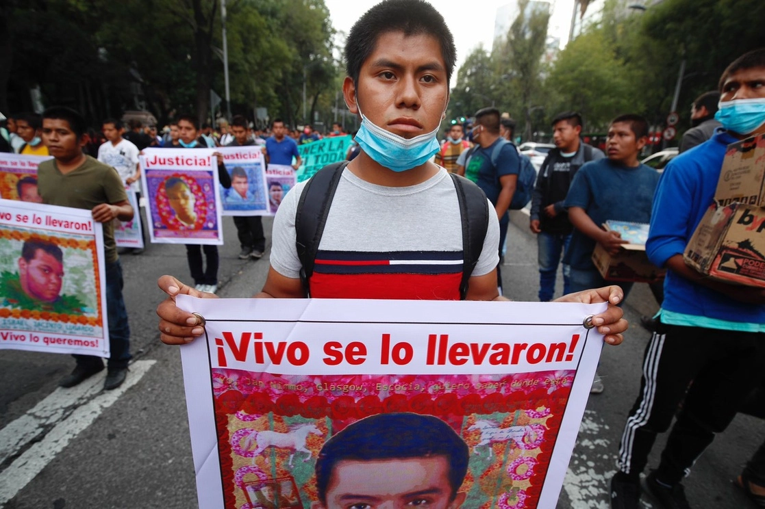Durante la marcha. Foto Cristina Rodríguez/ La Jornada