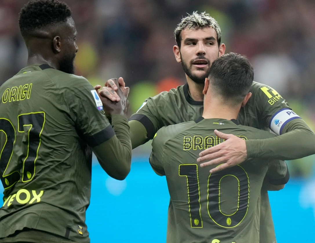 El español Brahim Díaz anotó su primer doblete con el Milan. Foto Ap