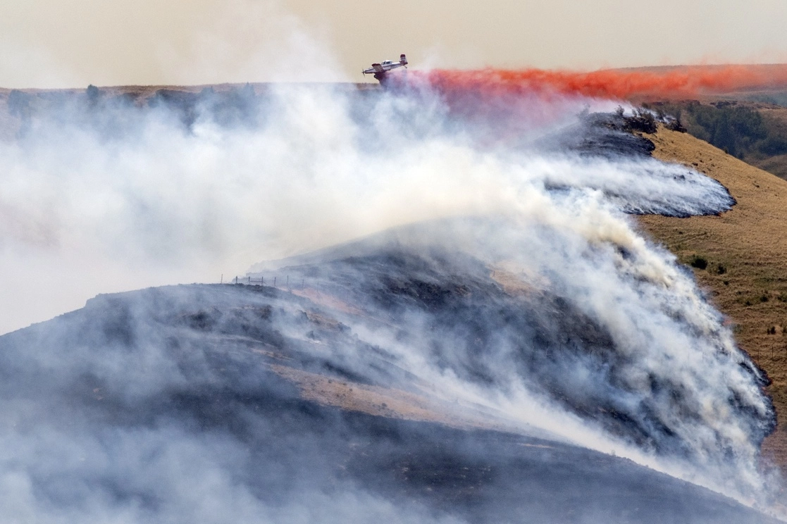 Incendio en Estados Unidos. Foto Ap