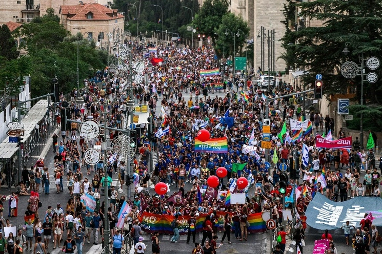 Organizadores del evento aseguran que marcharon más de 30 mil personas en calles de Jerusalén. Foto Afp