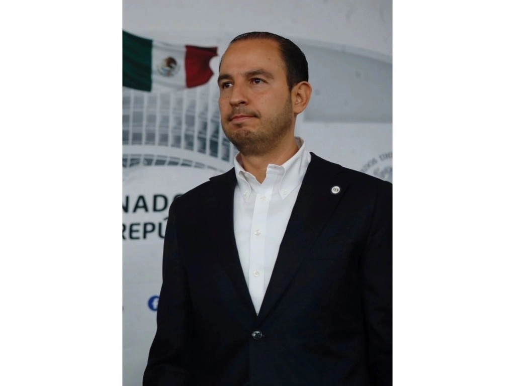 El dirigente nacional del PAN, Marko Cortés, cuya renuncia a su cargo es solicitada por cientos de militantes de Baja California. Foto Cristina Rodríguez / Archivo
