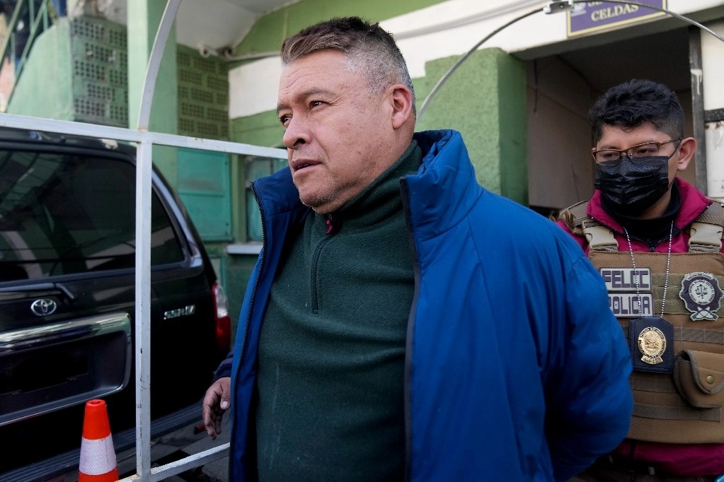 Juan José Zúñiga, ex comandante de ejército boliviano es señalado como el principal responsable del intento de golpe de Estado contra el presidente Luis Arce. Foto Ap 