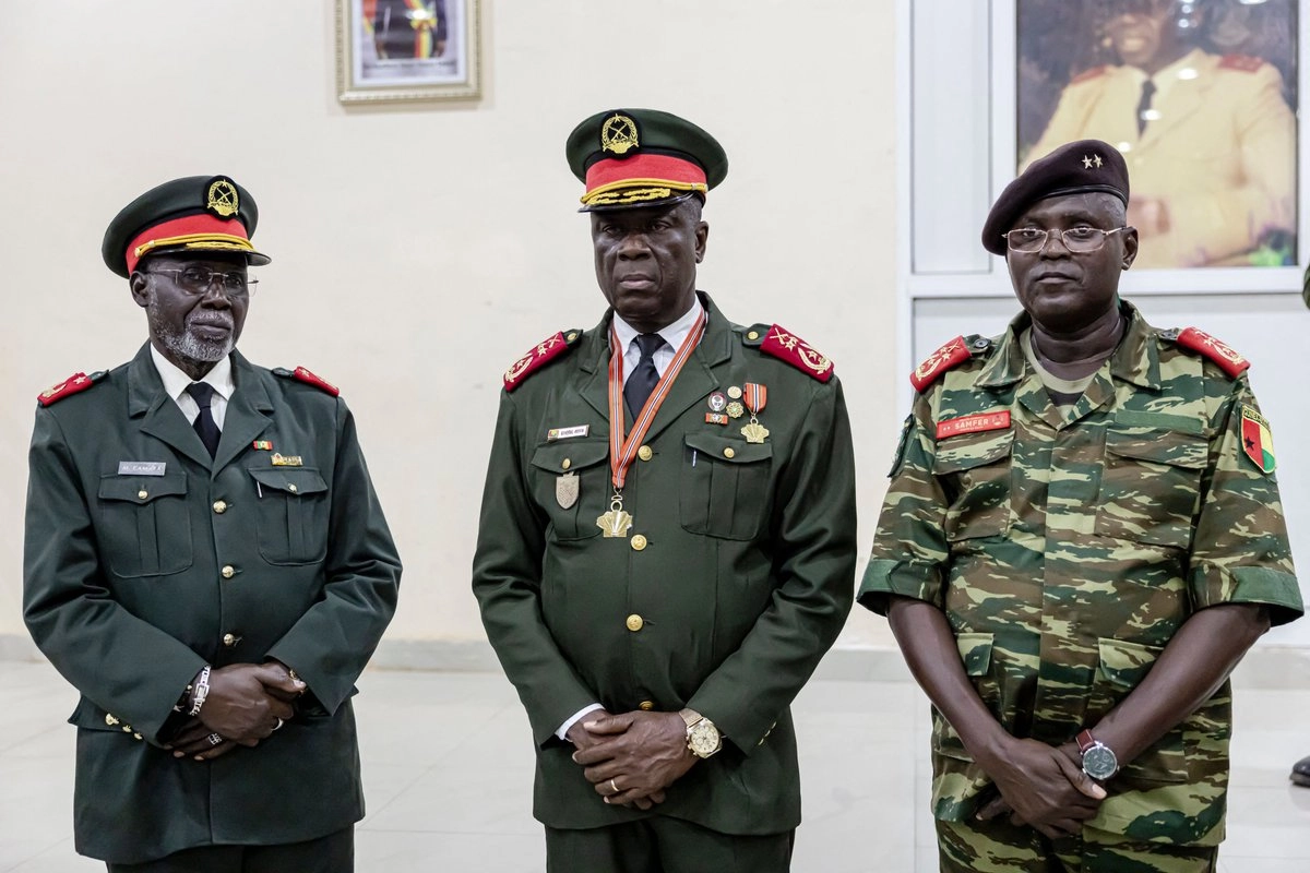 El general del ejército, Horta N'Tam, juró como presidente interino de Guinea-Bisáu y como jefe de la junta golpista, el 27 de noviembre de 2025. Foto 
