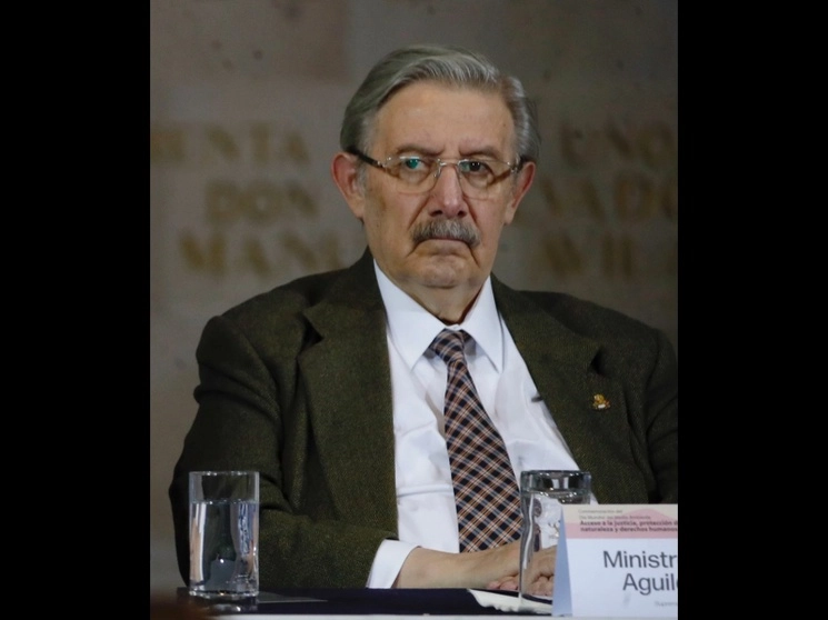 El ministro de la SCJN, Luis María Aguilar Morales. Foto Cristina Rodríguez / Archivo