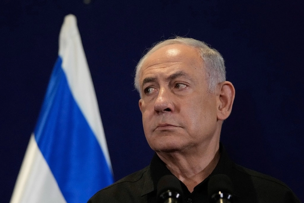 El primer ministro israelí Benjamin Netanyahun, en Tel Aviv, en imagen del 17 de octubre pasado. Foto Ap