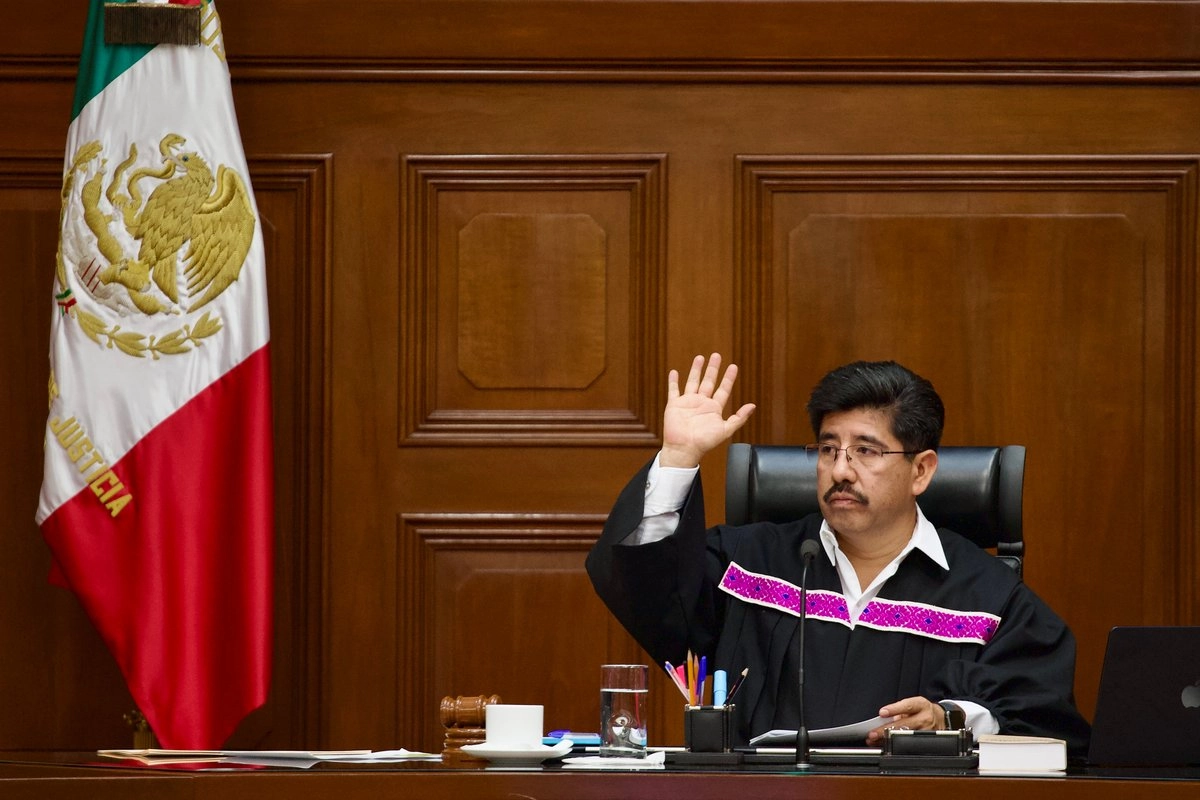 El ministro presidente de la SCJN, Hugo Aguilar en imagen de archivo. Foto 