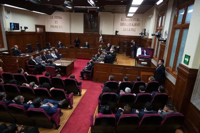 Sala de sesiones de la SCJN en imagen de archivo. Foto Pablo Ramos