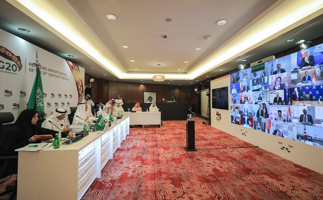 Videoconferencia de ministros de Energía del G20. Foto Afp
