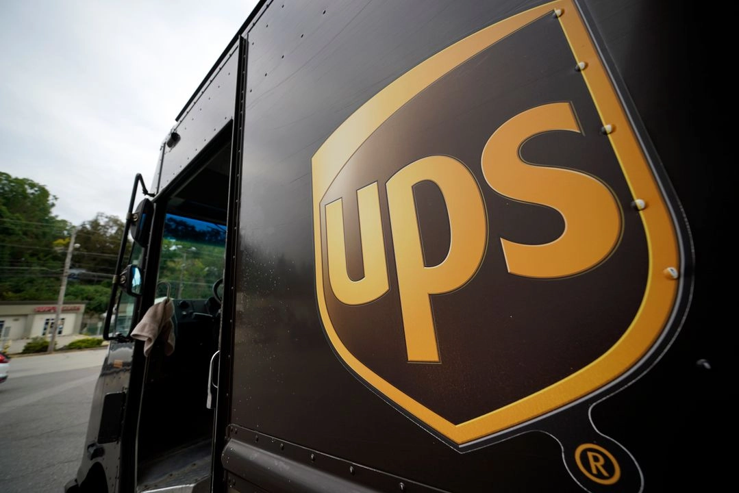 Camión de reparto de UPS en Mount Lebanon, Pensilvania, el 21 de septiembre de 2021. Foto