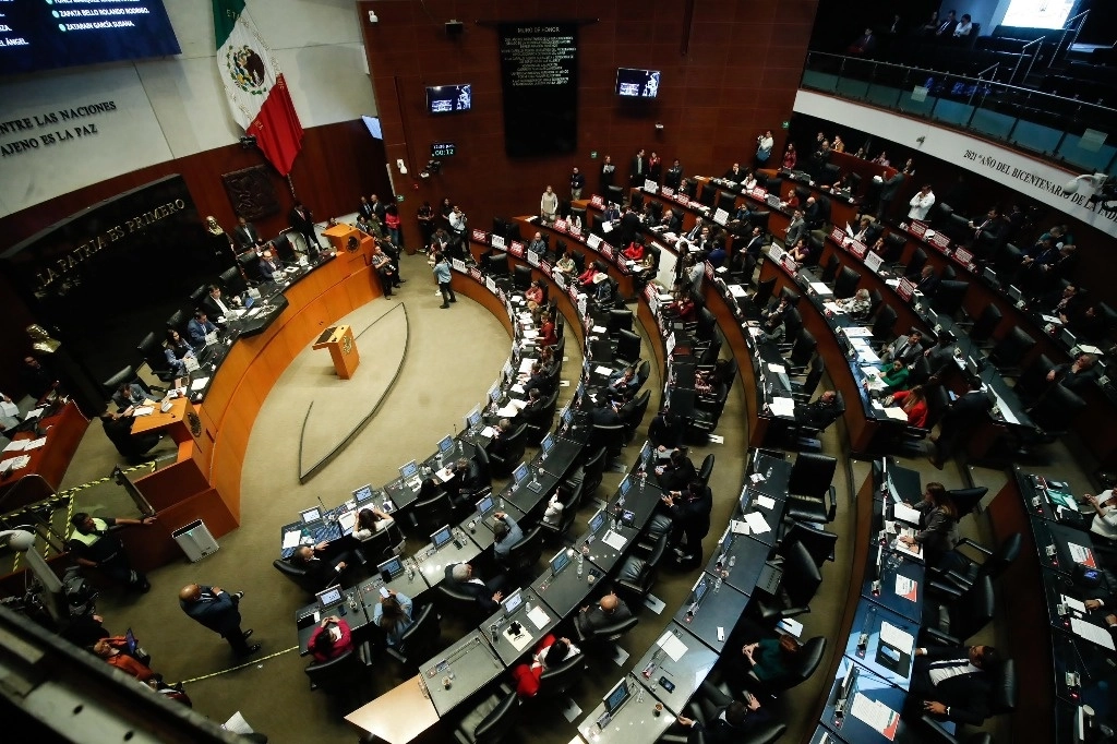 Sala de sesiones del Senado de la República. Foto Cristina Rodríguez
