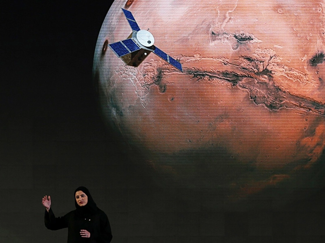 La primera misión espacial árabe a Marte llegó a la órbita del planeta rojo este martes 9 de febrero de 2021. Foto Ap 
