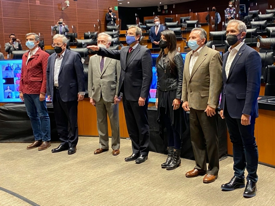Esteban Moctezuma rindió hoy protesta como embajador de México en Estados Unidos, tras la ratificación del nombramiento, casi por unanimidad, por el Senado. Foto tomada del Twitter de @emoctezumab

