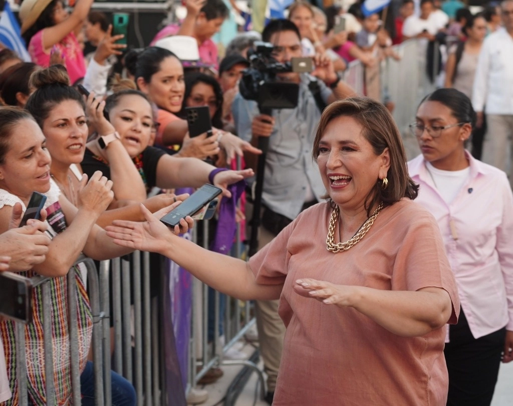 La candidata presidencial de los partidos de oposición realizó actos de campaña en el estado de Campeche. Foto @XochitlGalvez