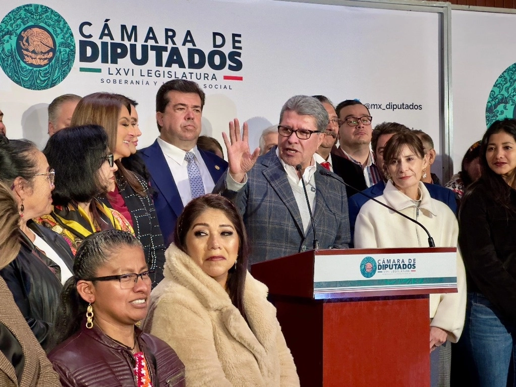 El legislador Ricardo Monreal, durante una conferencia de prensa en la Cámara de Diputados, en enero pasado. Foto Roberto García Ortiz 