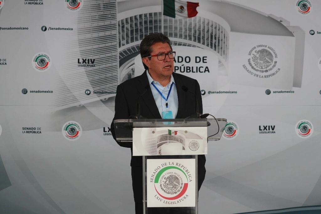 Ricardo Monreal, coordinador de Morena en el Senado. Foto María Luisa Severiano
