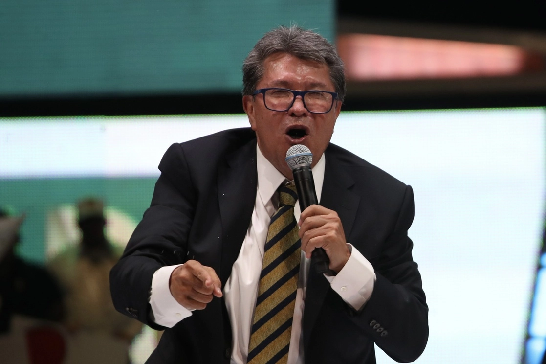 Ricardo Monreal durante la Convención Nacional de Reconciliación por México en la Arena México, el 19 de noviembre del 2022. Foto Yazmín Ortega Cortés 