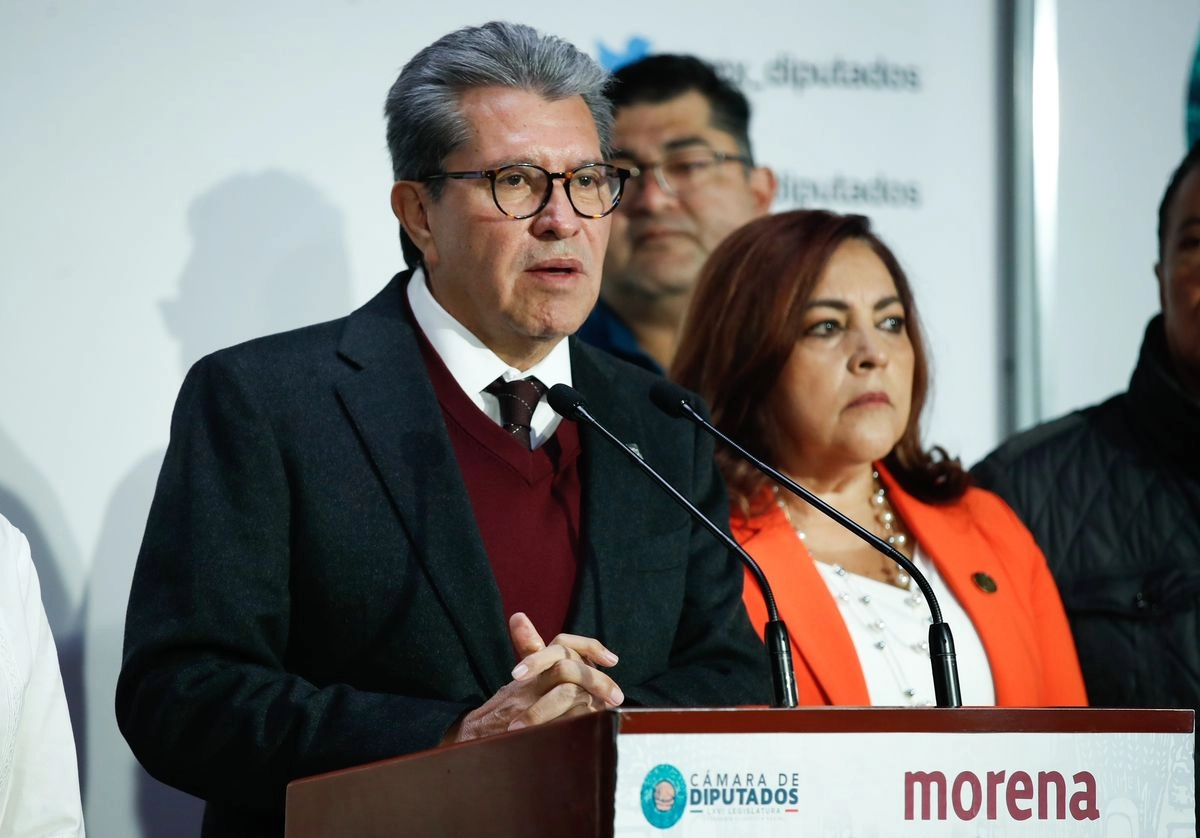 El coordinador del grupo parlamentario de Morena en la Cámara de Diputados, Ricardo Monreal, en imagen de archivo. Foto