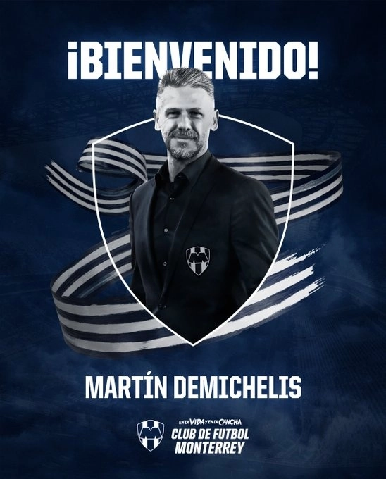 Demichelis llega a Rayados tras haber salido de River Plate, club al que dirigió año y medio y con el que logró tres títulos. Foto @Rayados