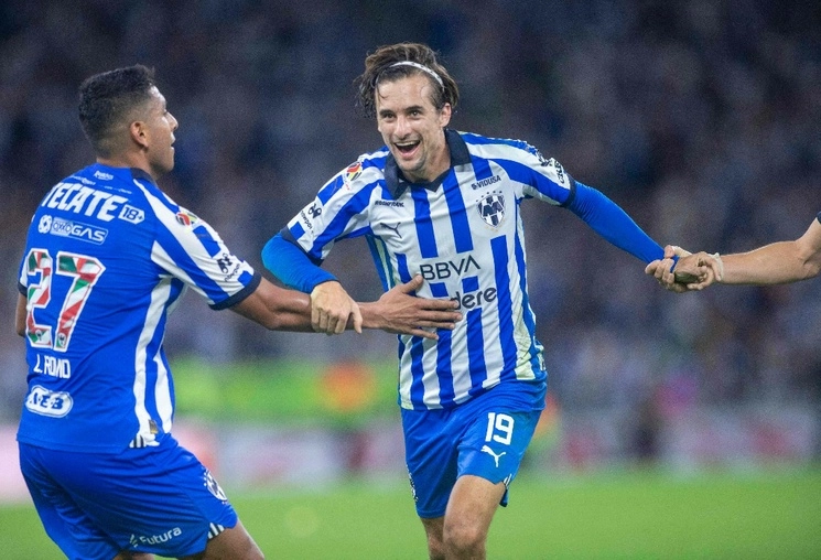 Jordi Cortizo celebra después de anotar en el partido contra el León. Foto Afp