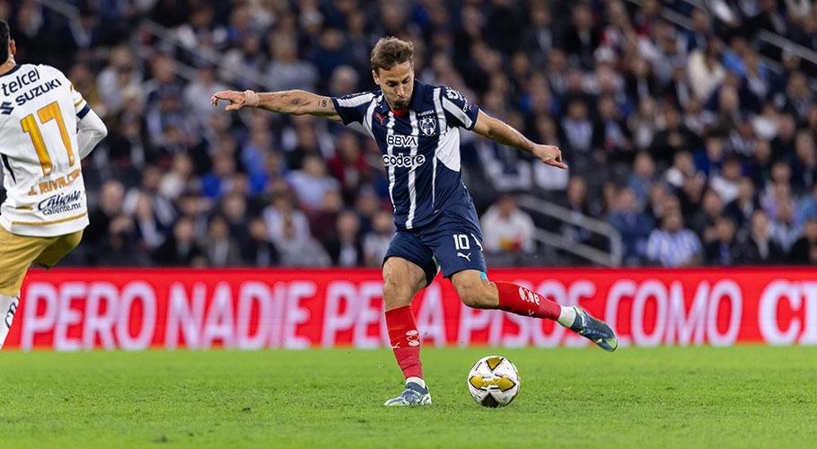 La anotación de los Rayados fue obra de Sergio Canales, de penal al minuto 90. Foto tomada de X @Rayados.