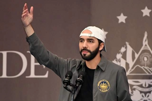 En imagen de archivo, Nayib Bukele, presidente de El Salvador. Foto Afp