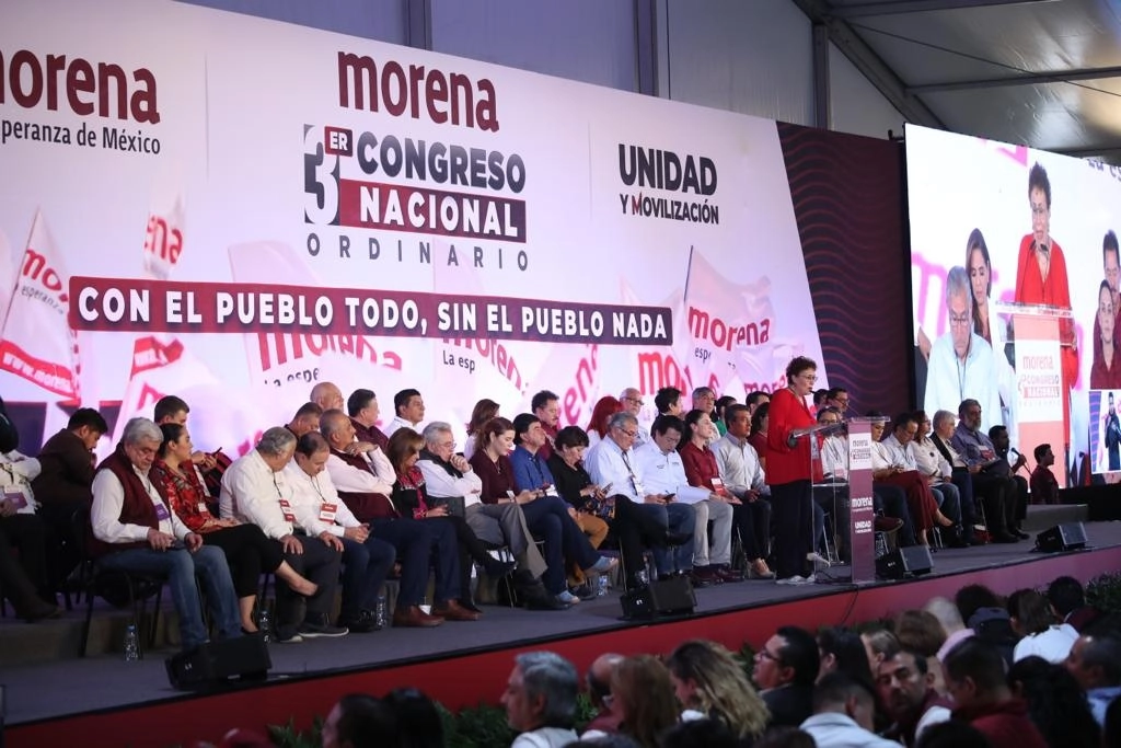 Más de 3 mil asistentes acudieron al tercer Congreso Nacional Ordinario de Morena, en la Ciudad Deportiva Magdalena Mixhuca, el 17 de septiembre de 2022. Foto María Luisa Severiano