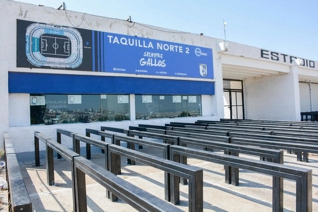 Taquillas del estadio La Corregidora de Querétaro. Foto Afp